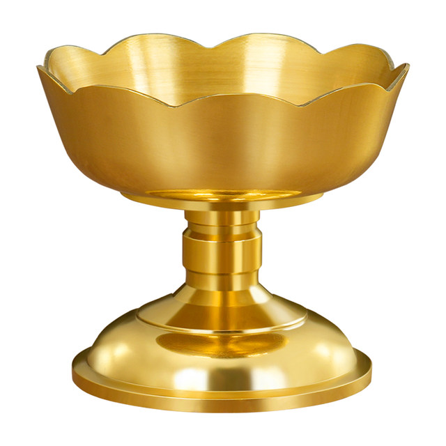 Retro pure brass candlestick home indoor candle holder for fairy lights lotus lamp desktop ornaments