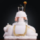 White marble Puxian Bodhisattva home Buddhist temple ornaments for worship