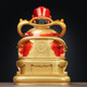 Imitation copper color 2025 new Bafangcai resin Wencai God statue home indoor wealth worship God and Buddha ornaments