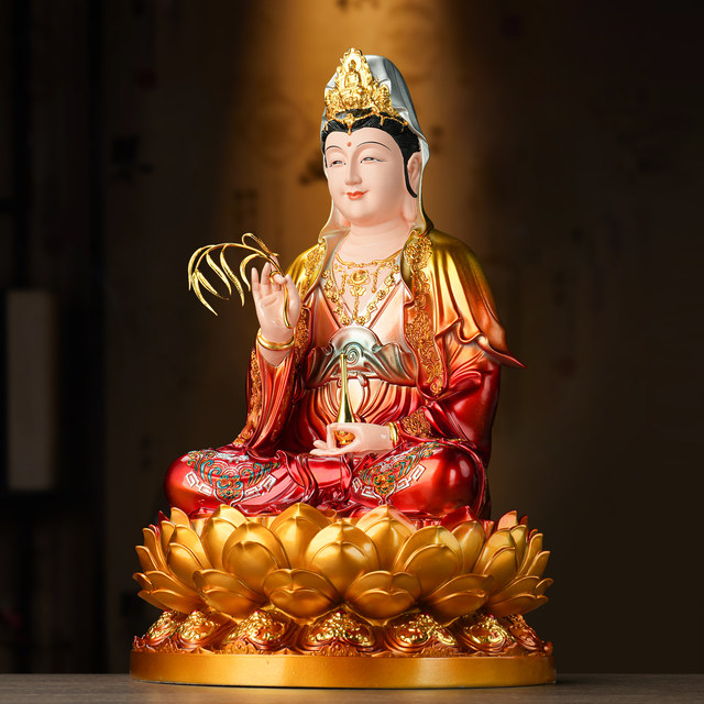 Guanyin Bodhisattva Maitreya Buddha Ksitigarbha King Sakyamuni Saha Four Saints indoor worship home decoration temple ornaments