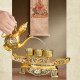 Wine bottle, antique style brass ornaments, God of Wealth, Buddhist supplies