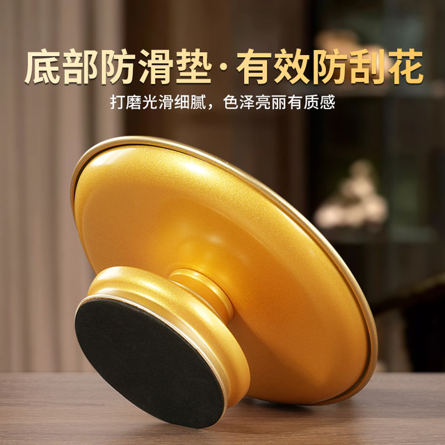Household alloy fruit plate indoors for the God of Wealth, Guanyin tribute plate, Buddha hall, table decoration in front of the Buddha