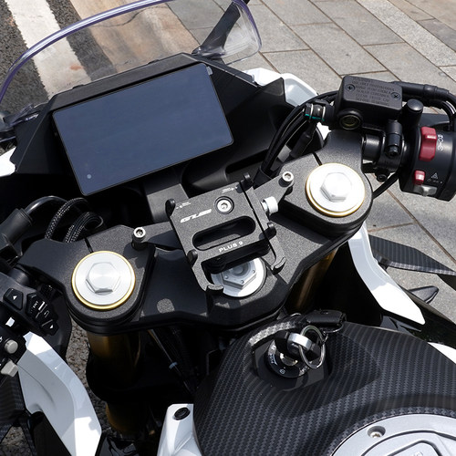 适用春风250SR五匹减震手机支架摩托车导航架可旋转防震骑行装备-图2