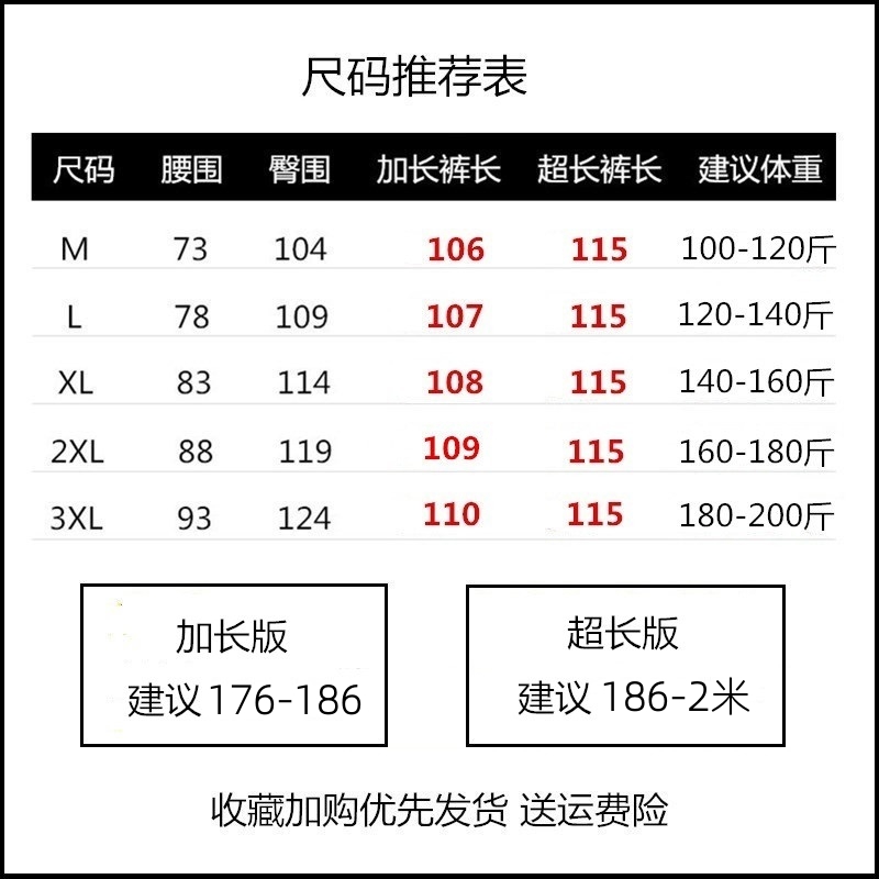 加长版高个子男裤薄款牛仔裤2024新款夏季直筒190cm长裤子男款185 - 图3