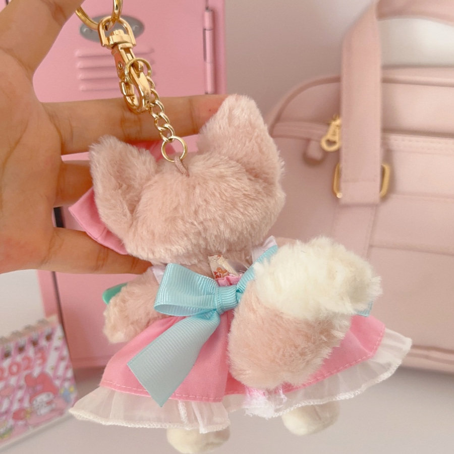 南风格子钥匙圈玲娜贝儿娃衣冰箱贴挂件坐肩尺寸衣服多巴胺吊带裙,淘宝优惠券,粉丝福利购,淘宝优惠卷