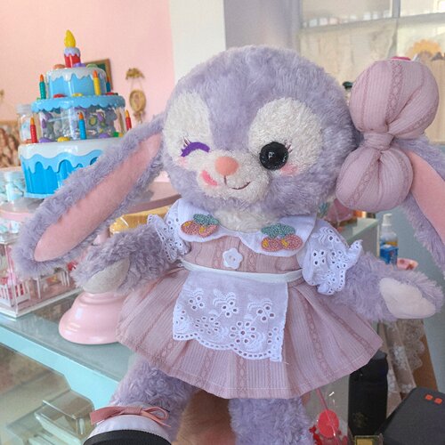 【星黛露裙子】Stella衣服 芭蕾兔着替 毛绒玩偶 娃衣 藕粉色布 - 图2