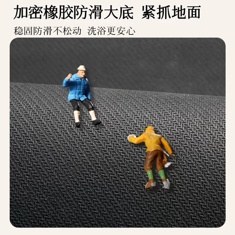 2026马年仿亚麻浴室地垫入户门垫新年喜庆红色脚垫子家用耐脏地毯