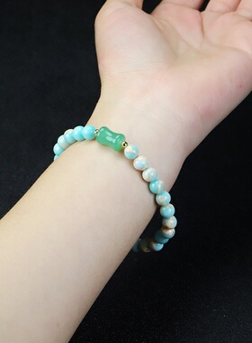 朱砂手链女 寿山石玉石手串多巴胺时尚雄黄朱砂手串菩提猫爪手链