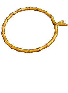 精致金色竹节手链简约手链新款竹节手串气质国潮汉服配饰礼物