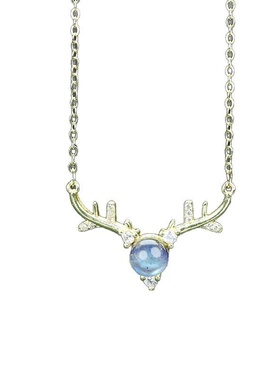 月光石吊坠新款直播间爆款月光石高品质强光一鹿有你小鹿戒指耳钉