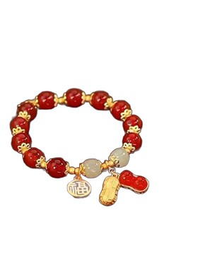 高颜值新中式好事花生福牌手链女手串轻奢小众礼物送女友厂家