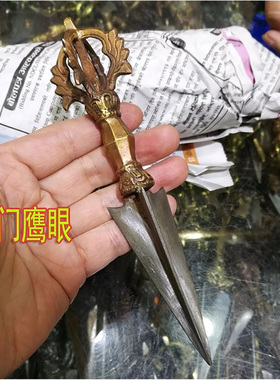 尼泊尔进口铜铁莲花金刚杵降魔杵