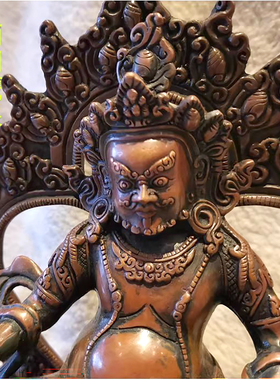 5寸红铜黄财神国产紫铜佛像