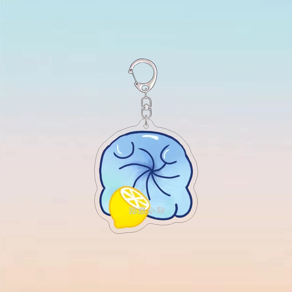 蛋仔派对神奇艾比钥匙扣可爱艾比动物Q版柠檬水捏捏亚克力挂件