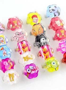 儿童卡通饰品表演小玩具戒指