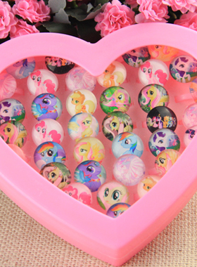 苏菲亚塑料卡通儿童玩具猫咪戒指