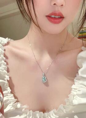 新中式玉葫芦配饰项链女