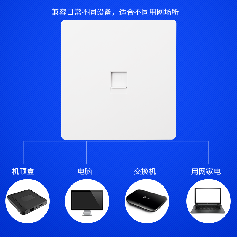 千兆六类电脑单双网口水晶头直插超七类万兆直通网络网线插座面板-图3