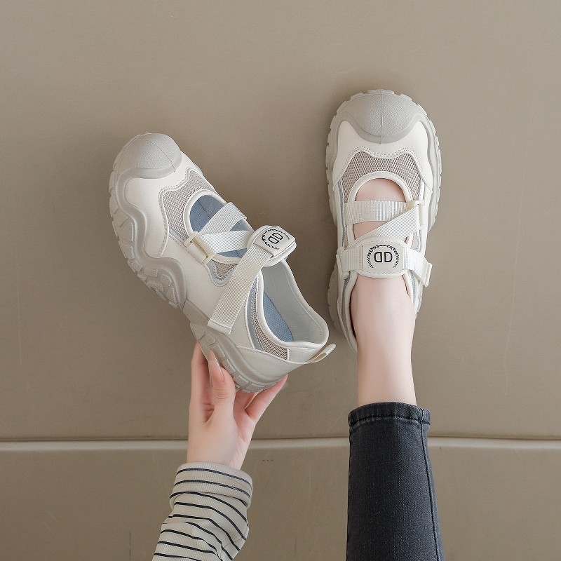 玛丽珍运动凉鞋女2026春季新款网面魔术贴防滑软底轻便孕妇鞋34码,淘宝优惠券,粉丝福利购,淘宝优惠卷