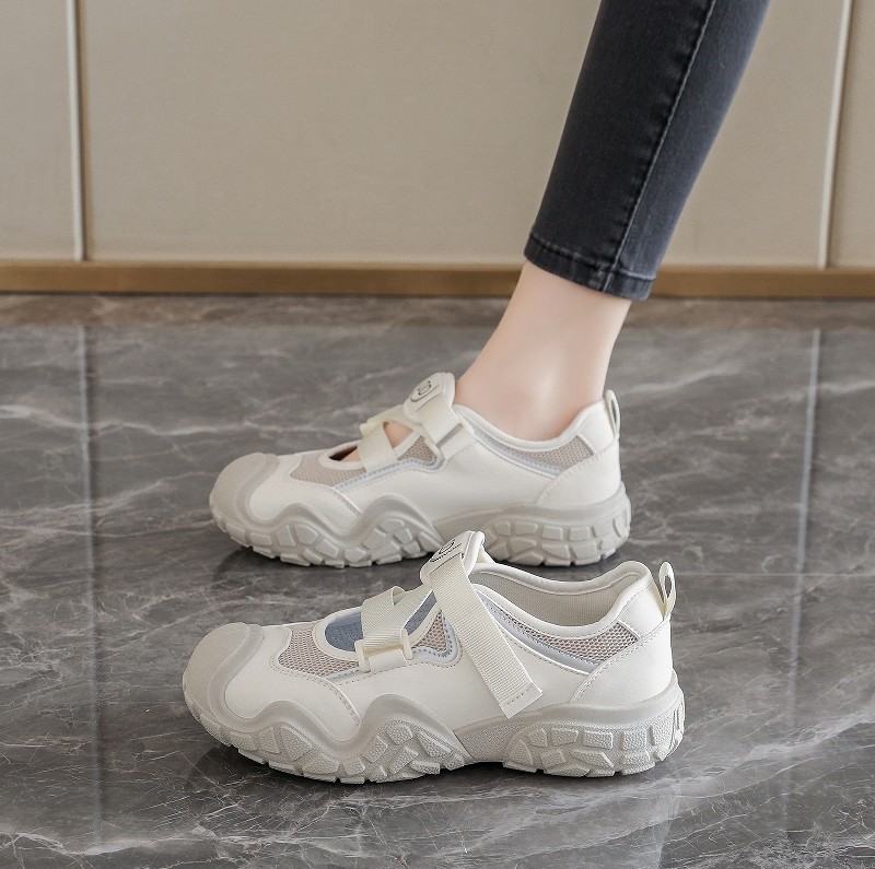 玛丽珍运动凉鞋女2026春季新款网面魔术贴防滑软底轻便孕妇鞋34码,淘宝优惠券,粉丝福利购,淘宝优惠卷