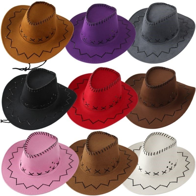 西部牛仔帽子男女春夏秋季户外旅游拍照遮阳骑士帽藏族大沿爵士帽,淘宝优惠券,粉丝福利购,淘宝优惠卷