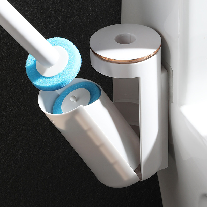 Aromatherapy disposable toilet brush with replaceable aromatherapy brush head