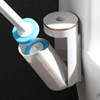 Aromatherapy disposable toilet brush with replaceable aromatherapy brush head