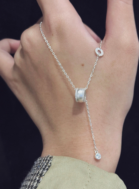 小蛮腰项链999足银拉丝路路通