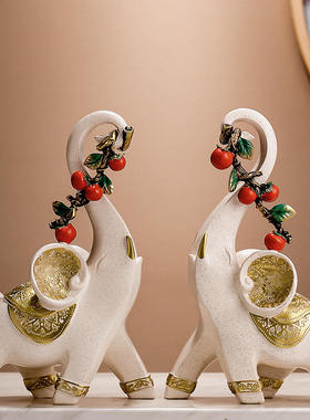 入门玄关柿柿如意花瓶摆件客厅电视柜餐边柜家居装饰乔迁新居礼品