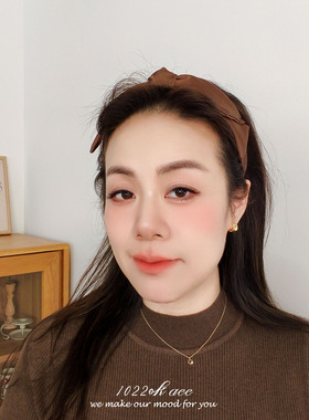 韩国缎面蝴蝶结宽边不勒头发箍