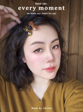 韩国france甜美蝴蝶结树脂小发夹