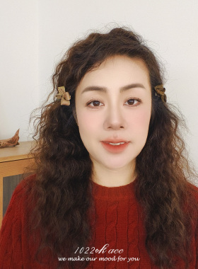 韩国进口甜美蝴蝶结边夹BB发夹