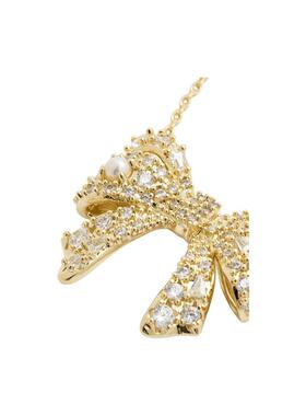 代购Kendra Scott女士项链优雅精致闪耀柔美金色蝴蝶结造型