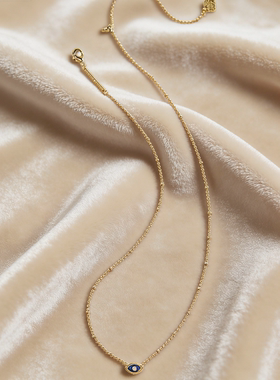 代购Kendra Scott女士项链精致优雅简约高级蓝眼睛轻奢时尚锁骨链