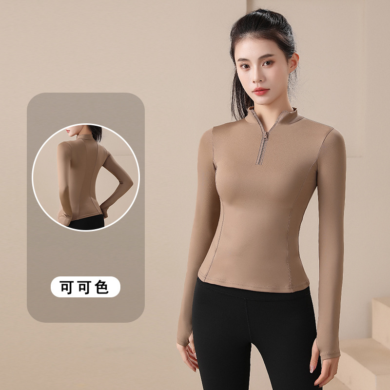 马术上衣女长袖T恤马术服女士专业高弹透气衣服骑马训练服装备 - 图2