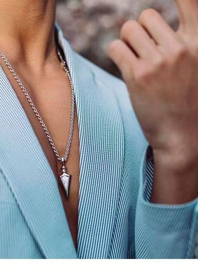 时空之箭如恩项链星际小众穿越M陨石轻奢感ins送男友礼物个性饰品