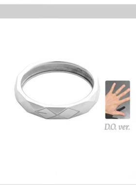 EXO男团回归同款戒指高品质设计款小众设计粉丝应援周边高级指戒