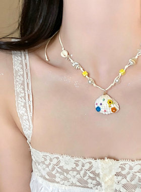 海边多巴胺海星项链女款度假风