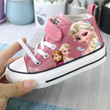 Высокие парусиновые туфли Frozen, женские кроссовки, новые летние и осенние спортивные кроссовки, обувь для девочек, туфли принцессы Эльзы, одиночные туфли