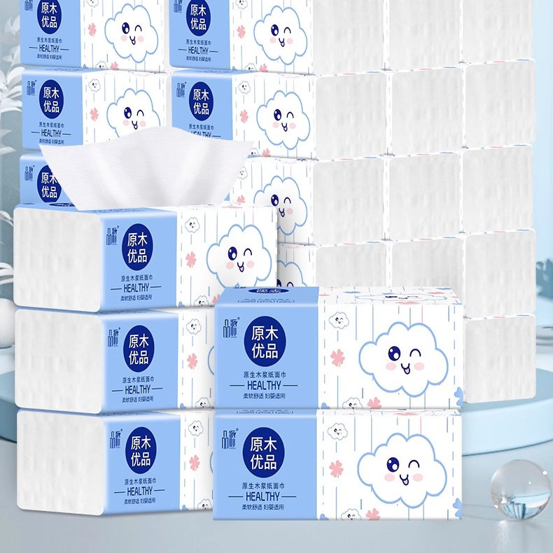 抽纸纸巾整箱批家用餐厅使用实惠装专用大卫生纸擦手纸餐巾纸 - 图0