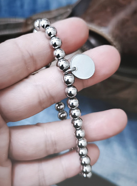 情侣钛钢手链美式大方个性手饰品