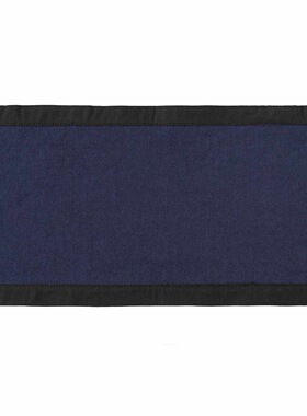 蓝色针织假领子可拆卸防脏护领翻领男女通用羽绒服配件