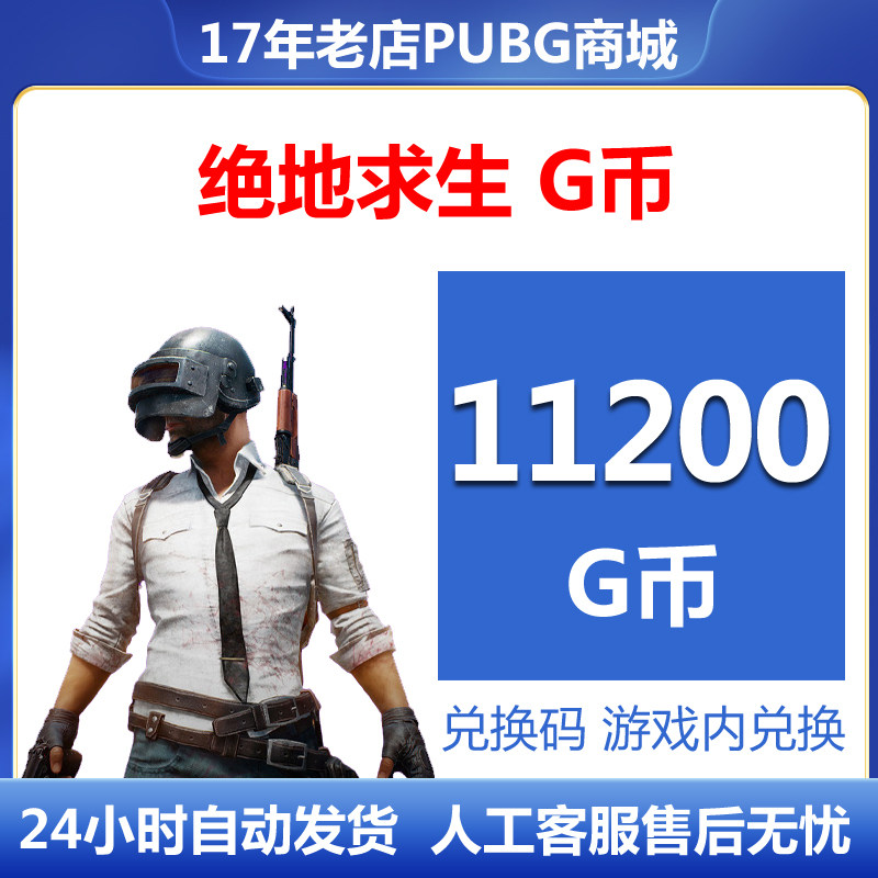 PUBGG币绝地求生金币官方充值G币吃鸡gb游戏币皮肤点卷兑换码CDK