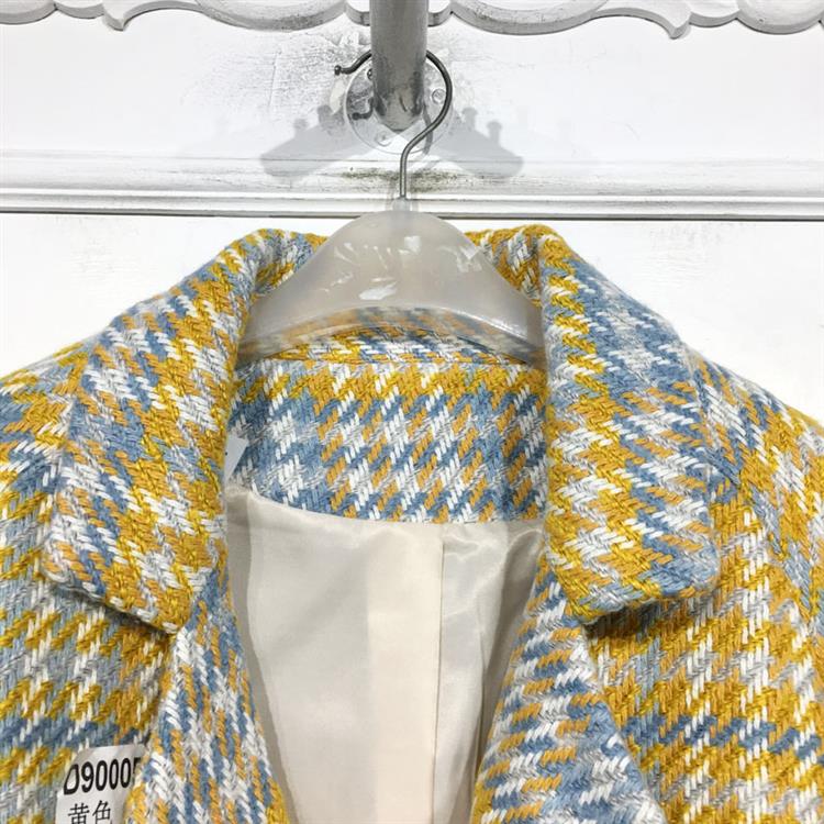 乔系列 D90005 时尚毛呢外套品牌女装折扣颦薪 - 图1