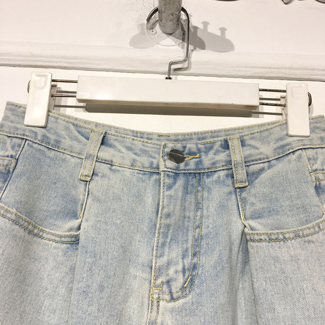 Rongyue K50312 ຄົນອັບເດດ: trousers denim ຍີ່ຫໍ້ເຄື່ອງນຸ່ງຫົ່ມຂອງແມ່ຍິງສ່ວນຫຼຸດ