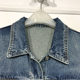ບັນທຶກຊຸດ K50461 ຄົນອັບເດດ: denim vest ຍີ່ຫໍ້ເຄື່ອງນຸ່ງຫົ່ມຂອງແມ່ຍິງສ່ວນຫຼຸດ