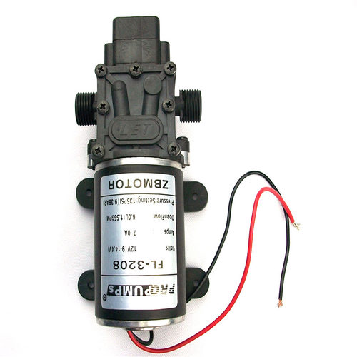 48V高压直流泵100W12伏洗车自吸3208增压喷水隔膜泵24V管道清洗机 - 图3