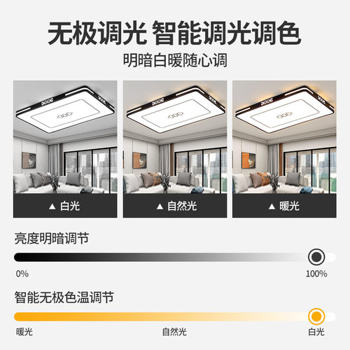 大厅吸顶灯饰客厅大灯主卧室吊灯具大全现代简约大气中山2026新款 - 图1