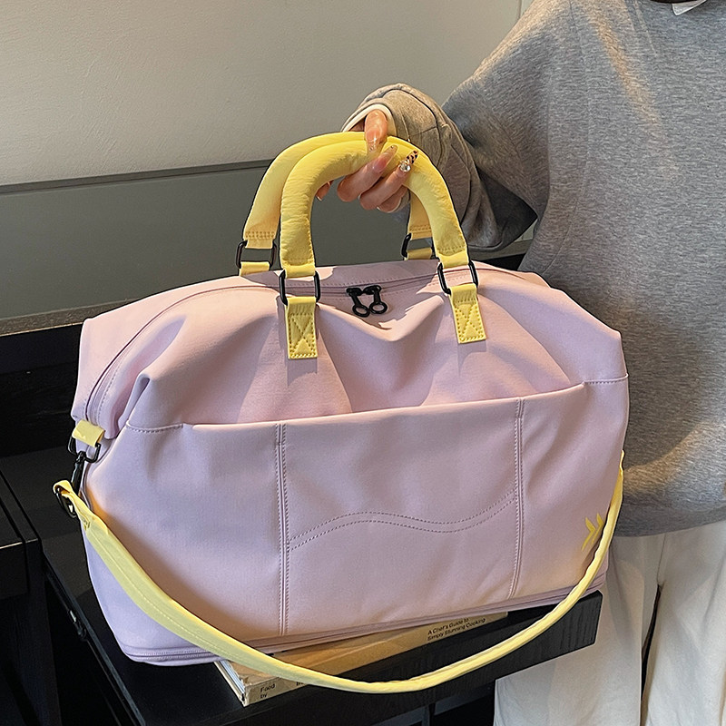 Large-capacity fashionable short-distance travel bag, women's business trip lightweight luggage bag, men's portable expansion storage sports fitness bag
