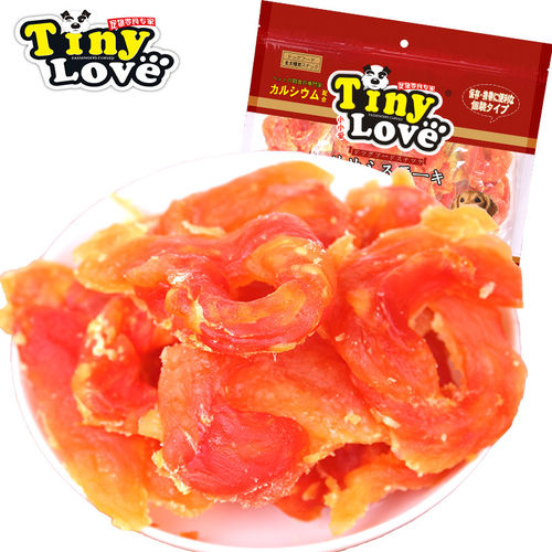 狗狗零食TinyLove干燥鸡肉干圈680克小中大型犬宠物零食泰迪 - 图0